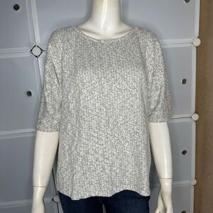 Gap Oversized Boxy Knit Short Sleeve Sweater Top Size Large